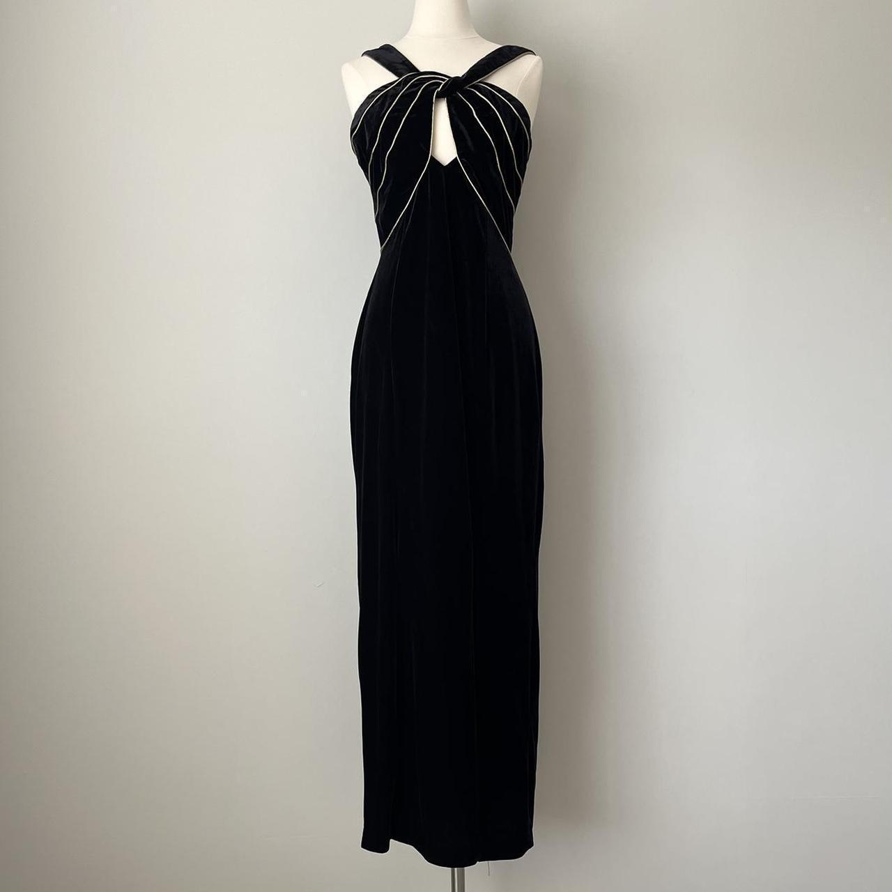 Betsy & Adam velvet maxi gown (14)