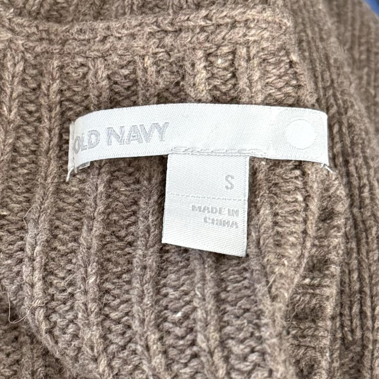 Old Navy brown babydoll sweater dress (S)