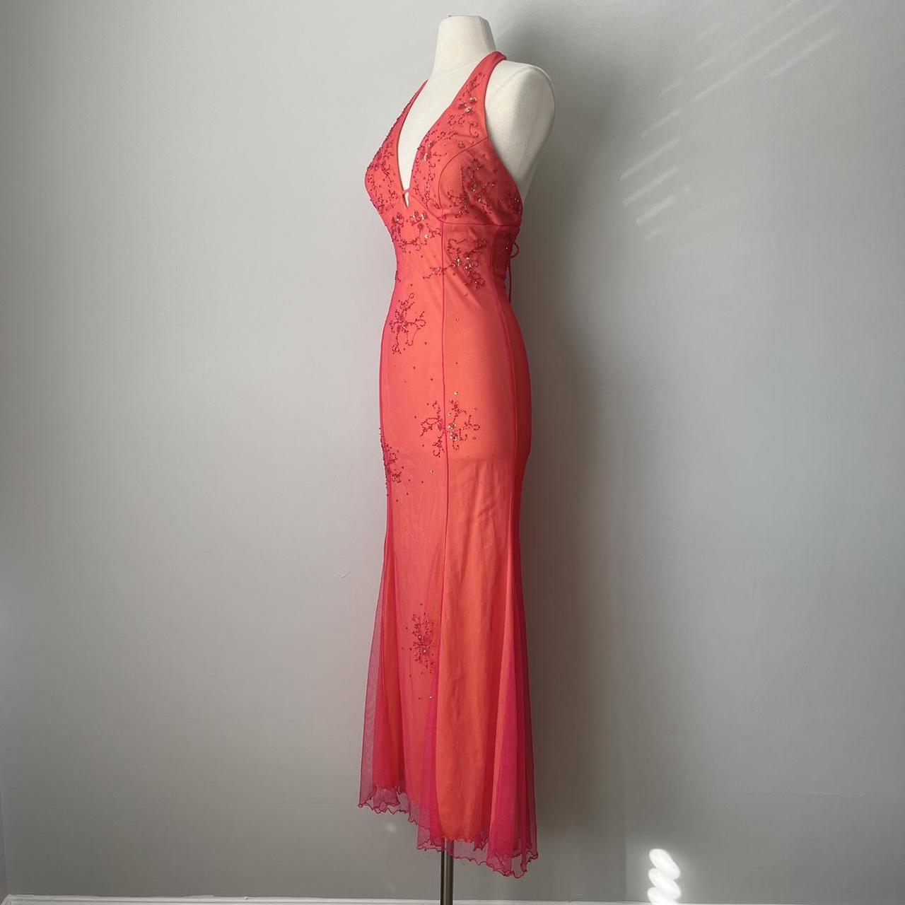 Blondie Nites halter maxi evening gown (fits S-M)