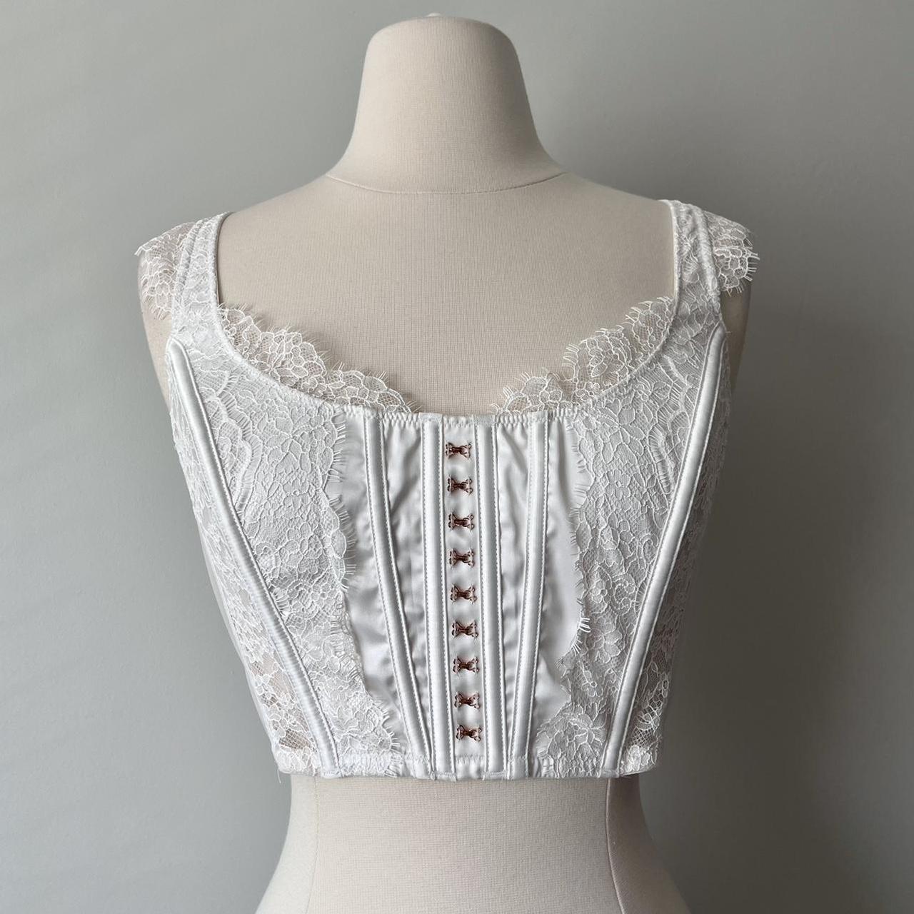 Victoria’s Secret white corset bralette (M)