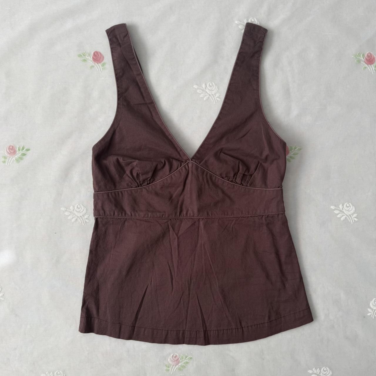 GAP brown babydoll tank top (XS)