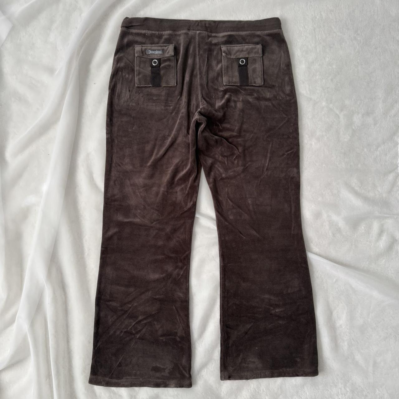 Disneyland brown velvet sweatpants (L)
