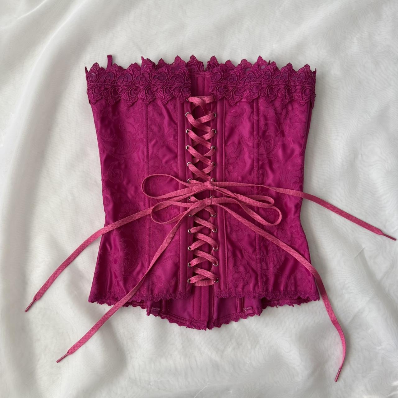 Frederick’s of Hollywood magenta corset (fits XS-S)