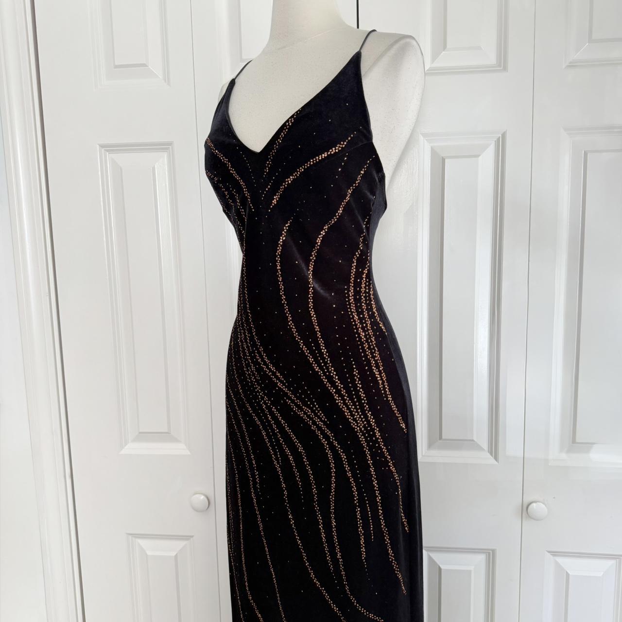 Rampage sparkly velvet maxi prom dress (S)