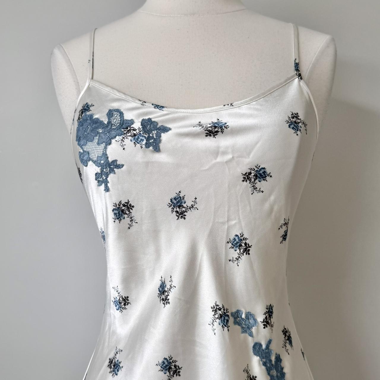 Victoria’s Secret floral satin slip dress (XS)