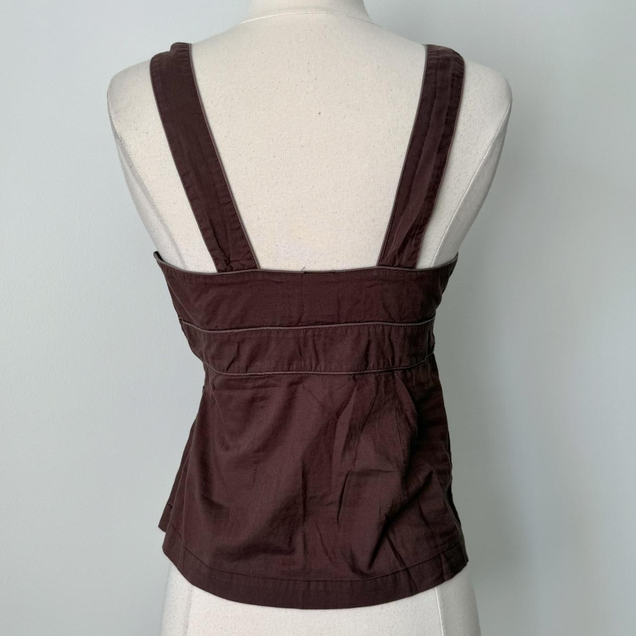 GAP brown babydoll tank top (XS)