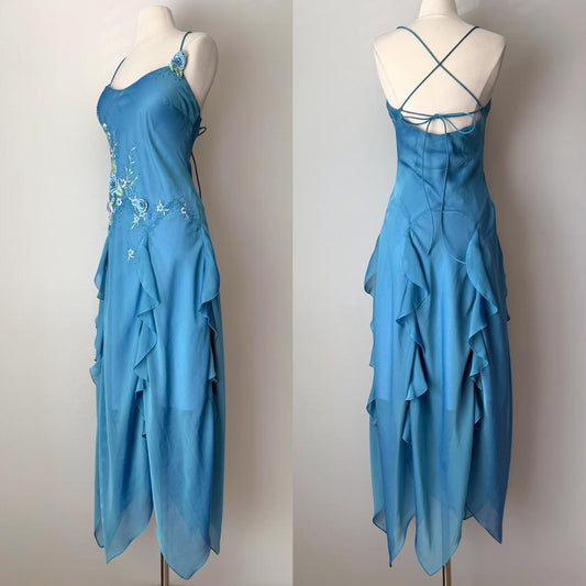 Lenovia mermaid jellyfish maxi prom dress (L)