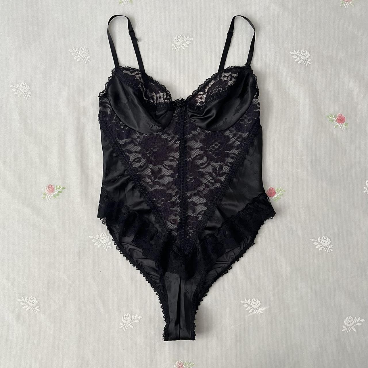 Emil Bole satin lace bodysuit (L)