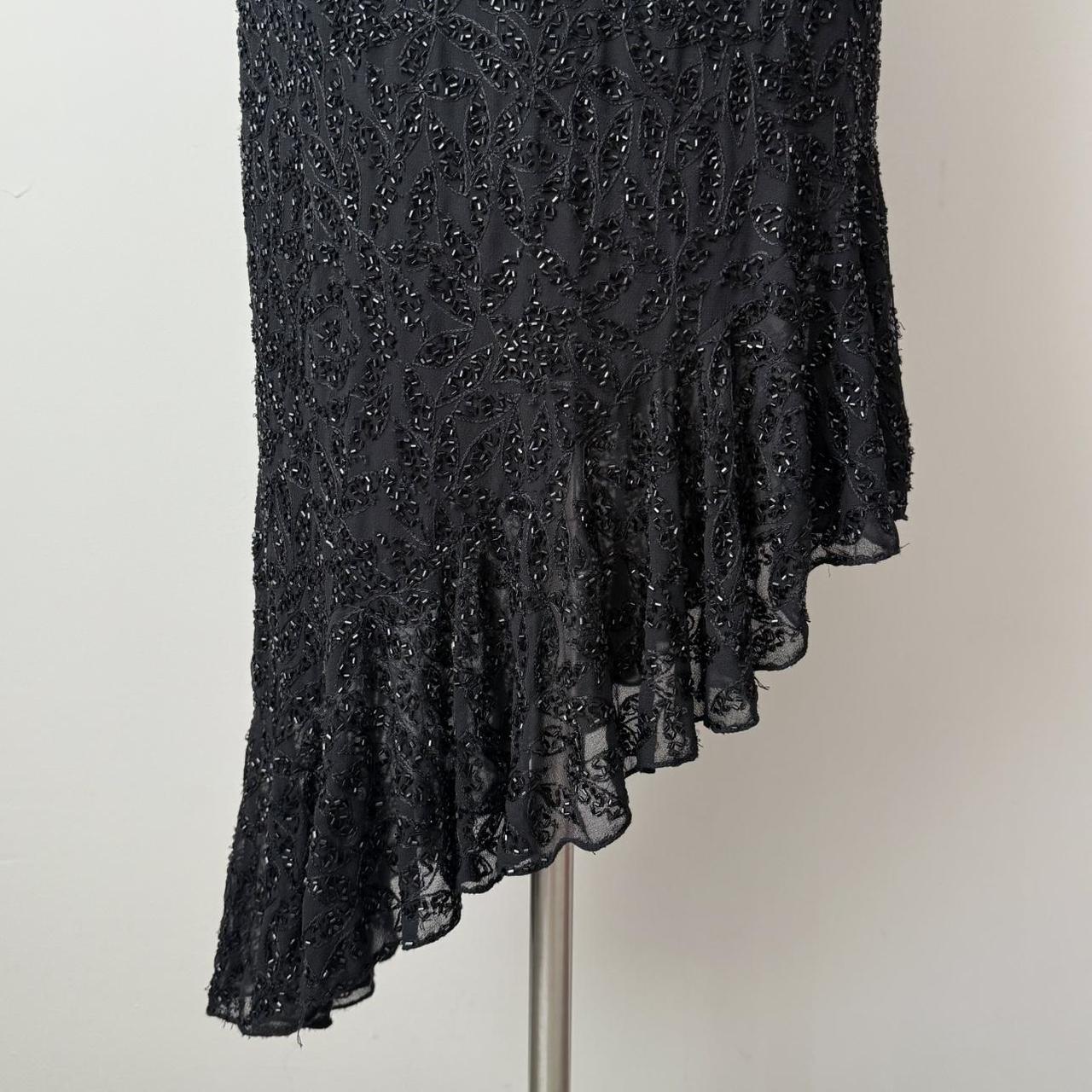 Caché silk floral beaded dress (XS)