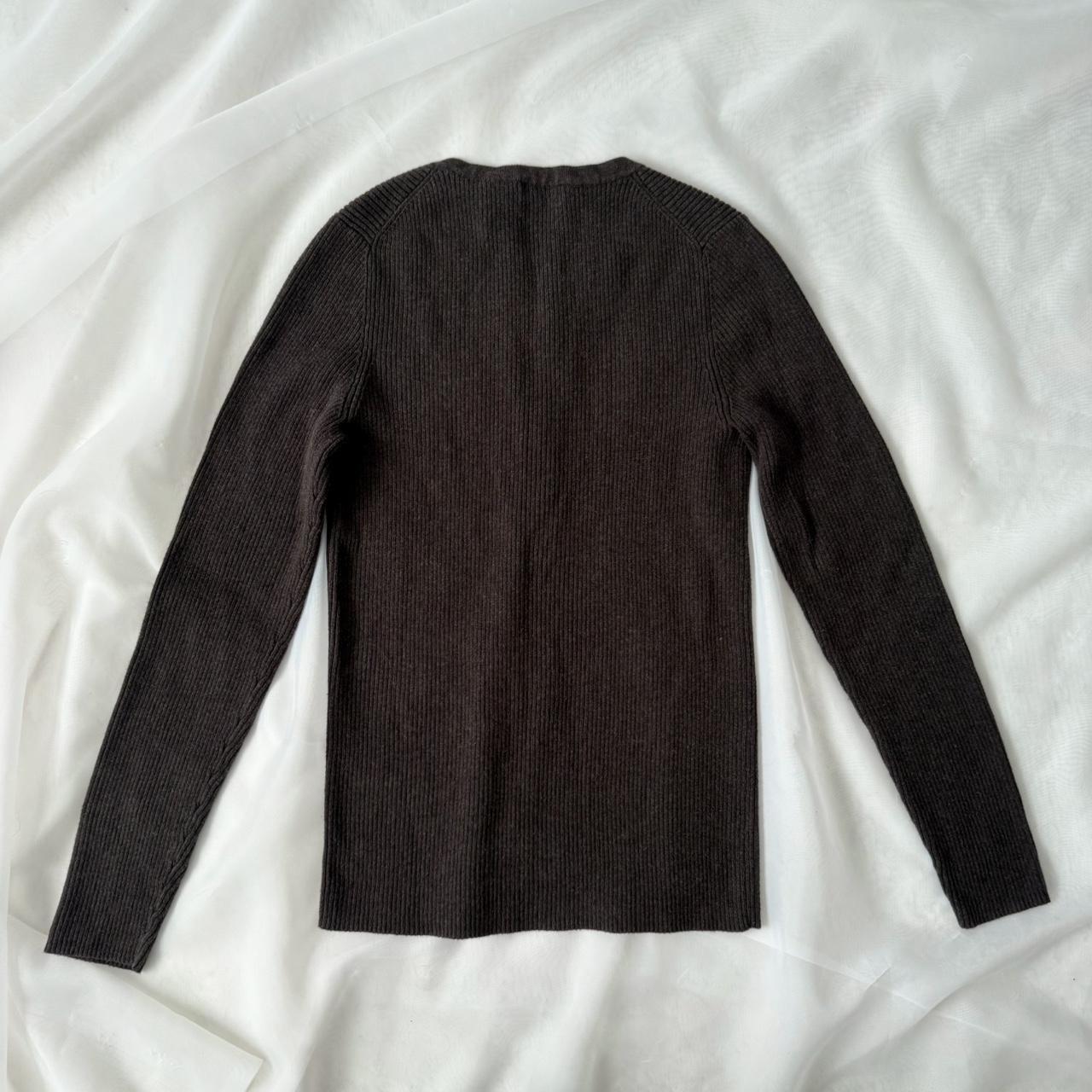 Moda International ribbed henley sweater (L)