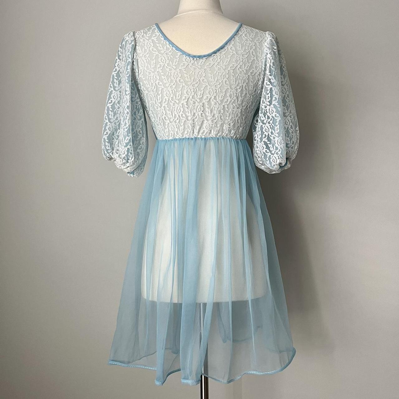 Vintage babydoll peignoir nightgown (fits XS/S)