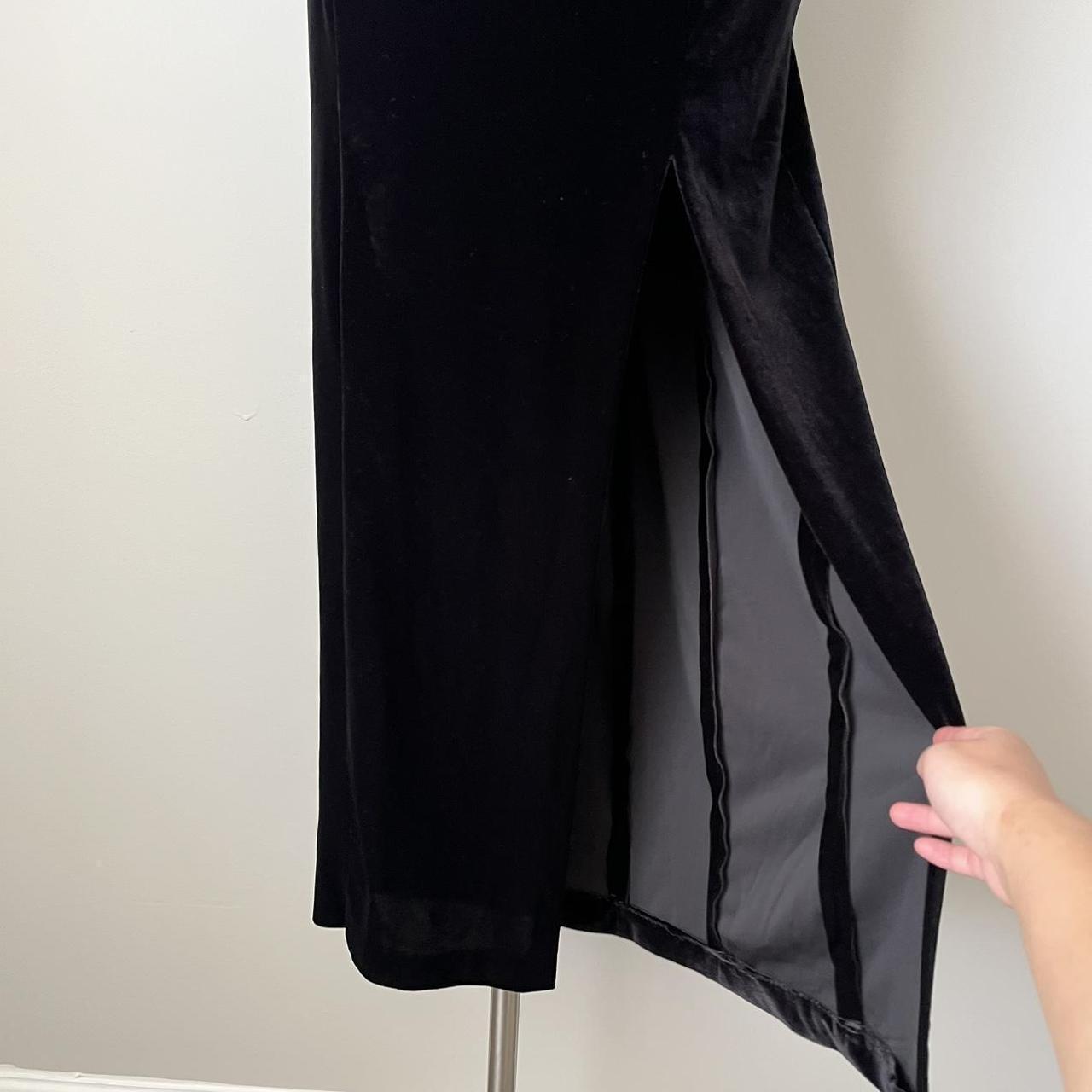 Betsy & Adam velvet maxi gown (14)