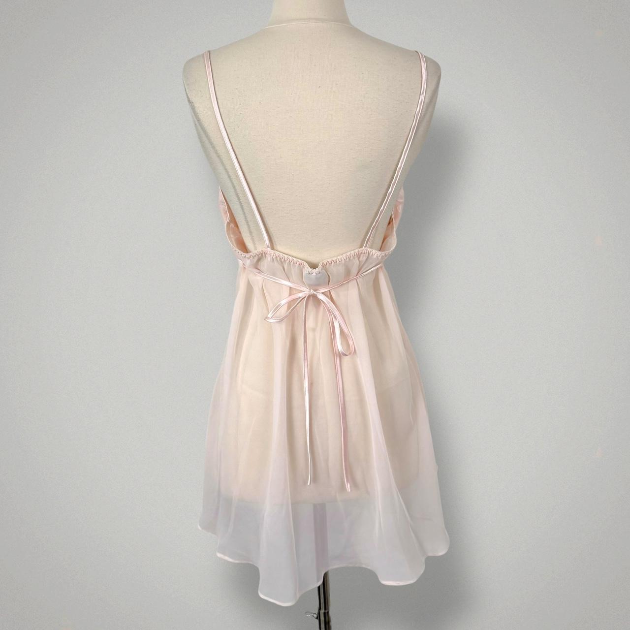 Delicates coquette chiffon slip dress (fits L)