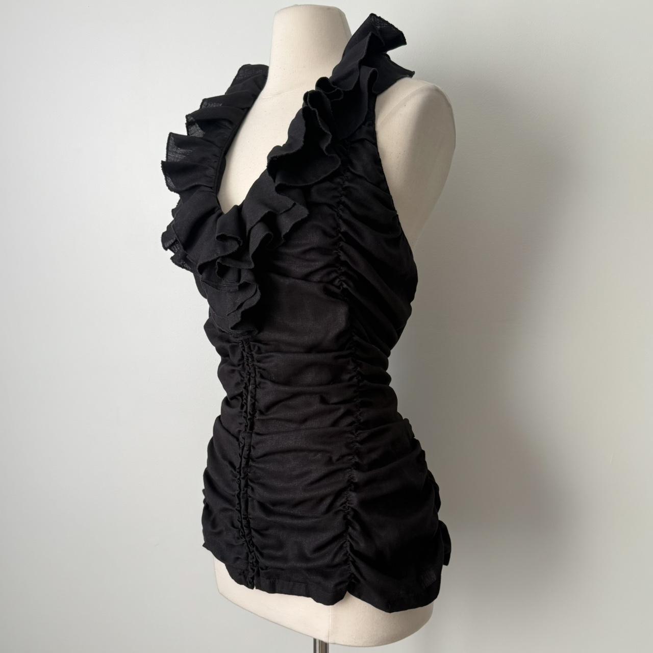 Boston Proper ruffle tiered halter top (18)