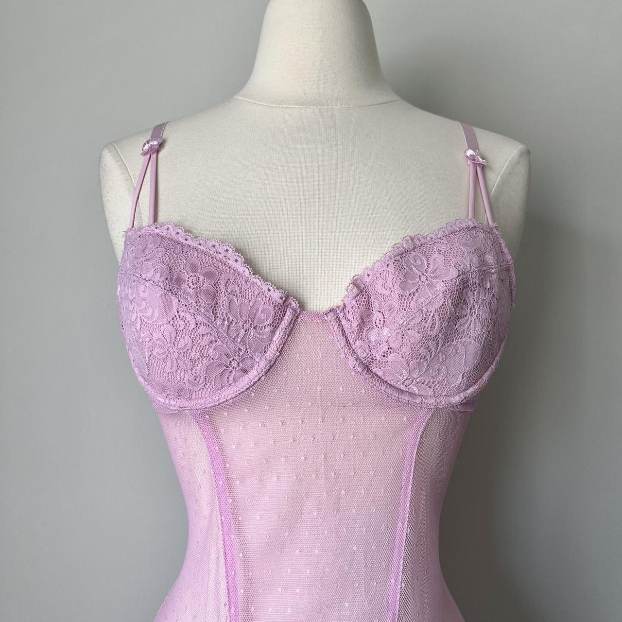 Pink lingerie slip dress (S)