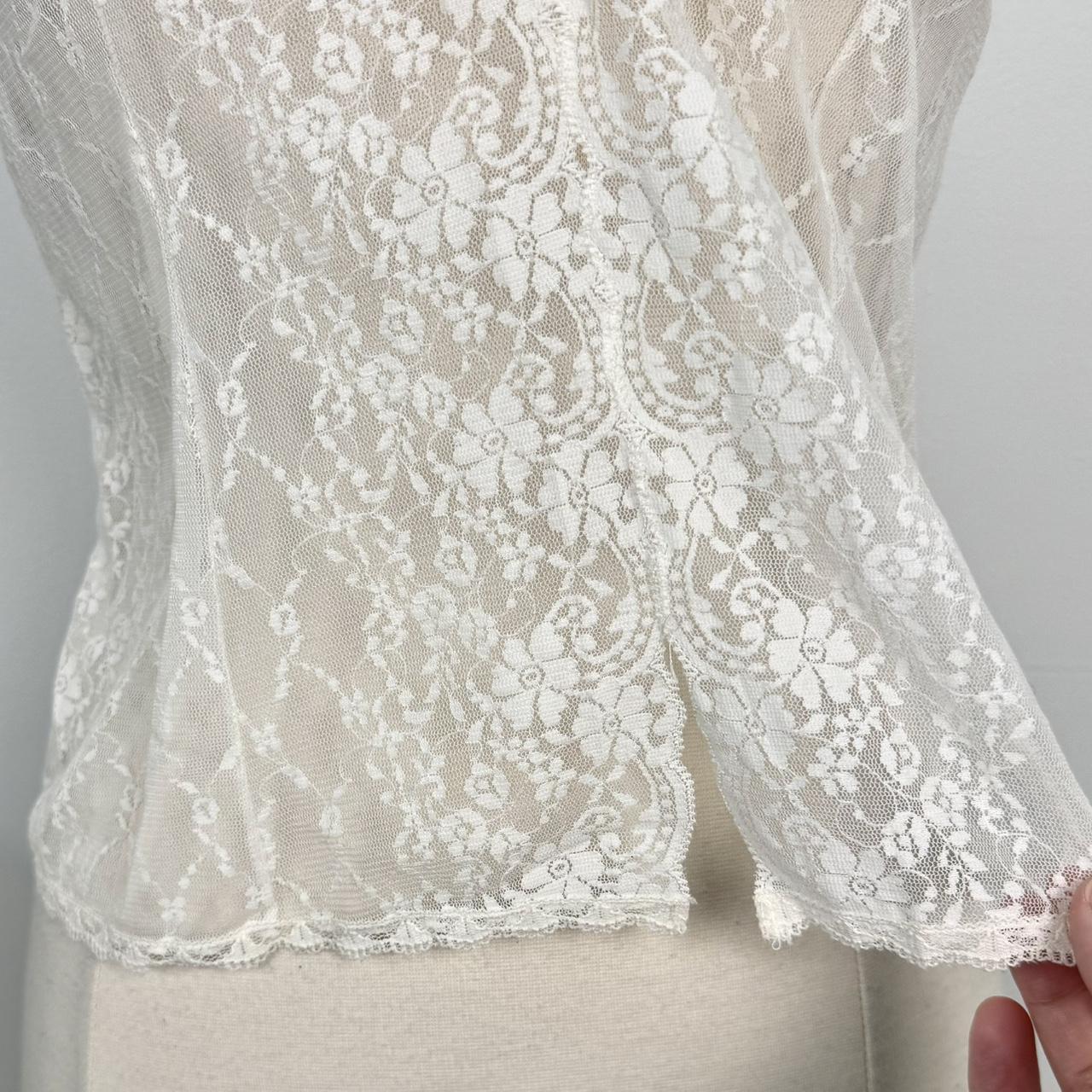 YSL vintage sheer lace cami (34/S)