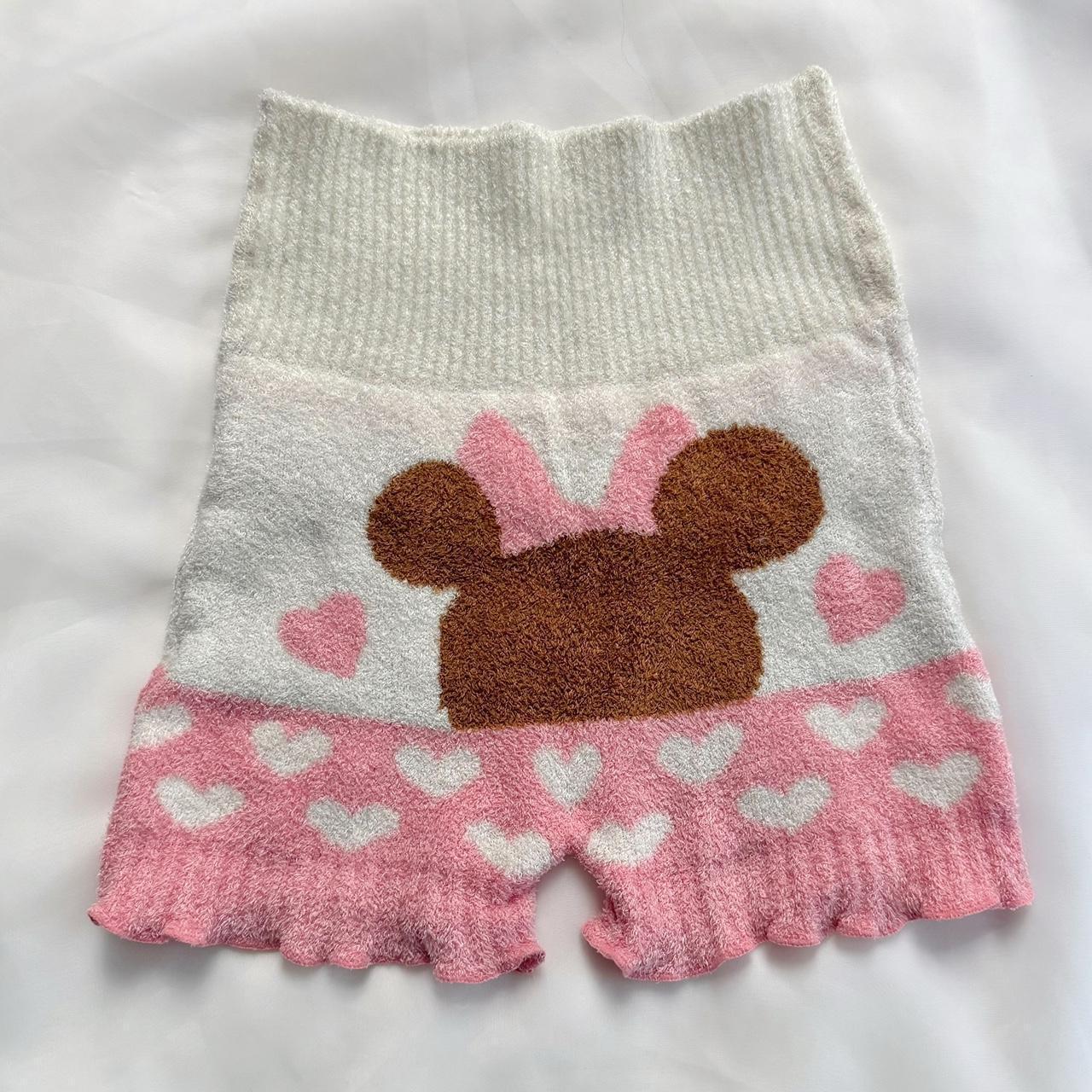 Minnie Mouse fuzzy knit shorts (fits S-M)