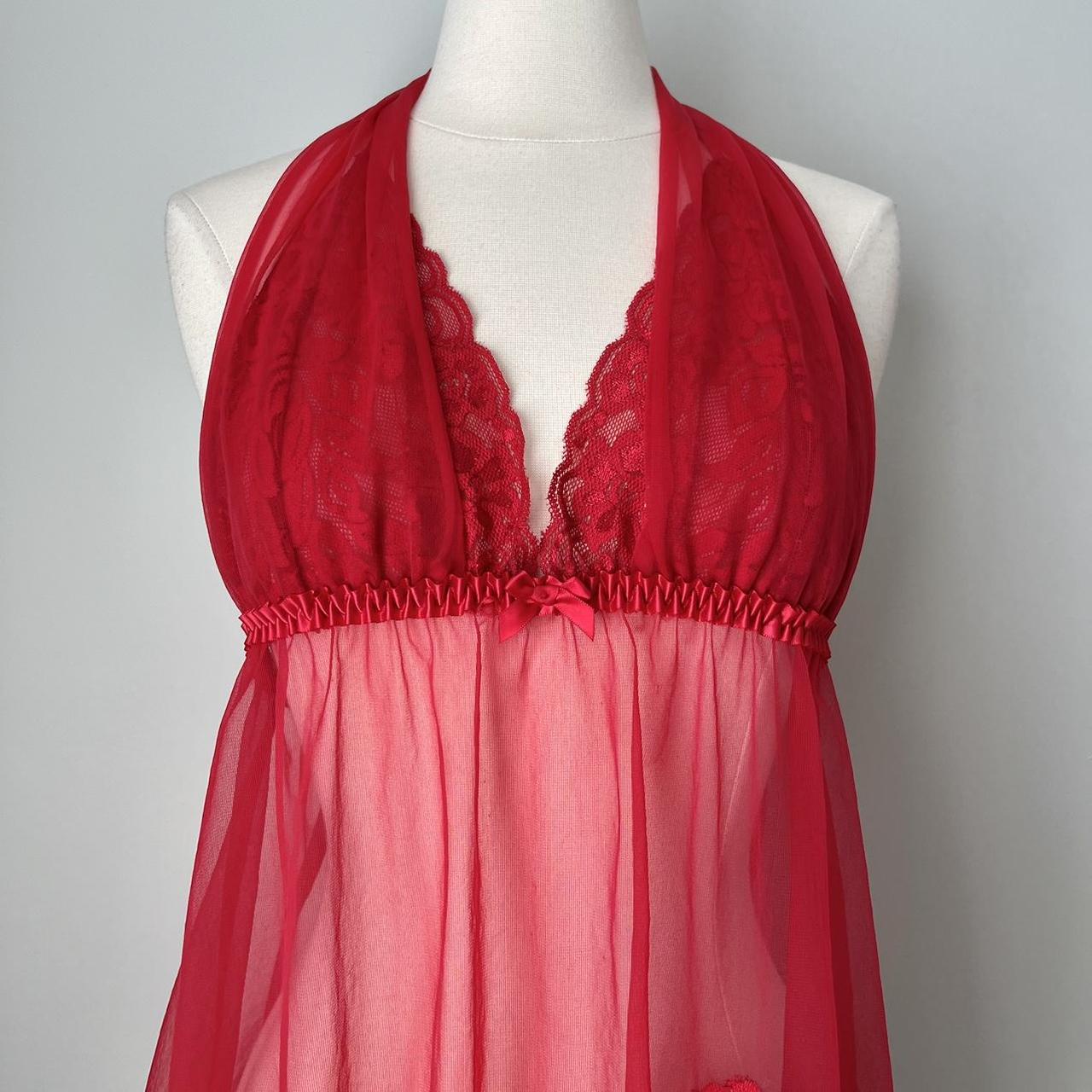 Frederick’s of Hollywood red halter slip (XL)