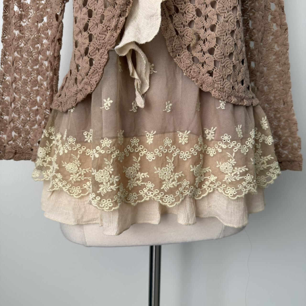 Lady Noir crocheted fairy sweater (fits XL)