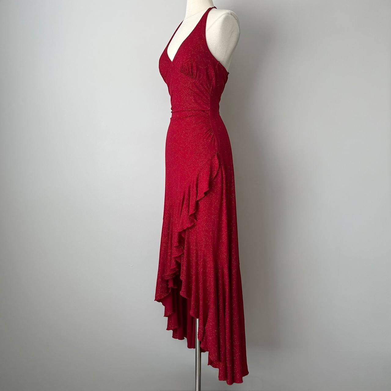 City Triangles sparkly ruched halter dress (fits XS)