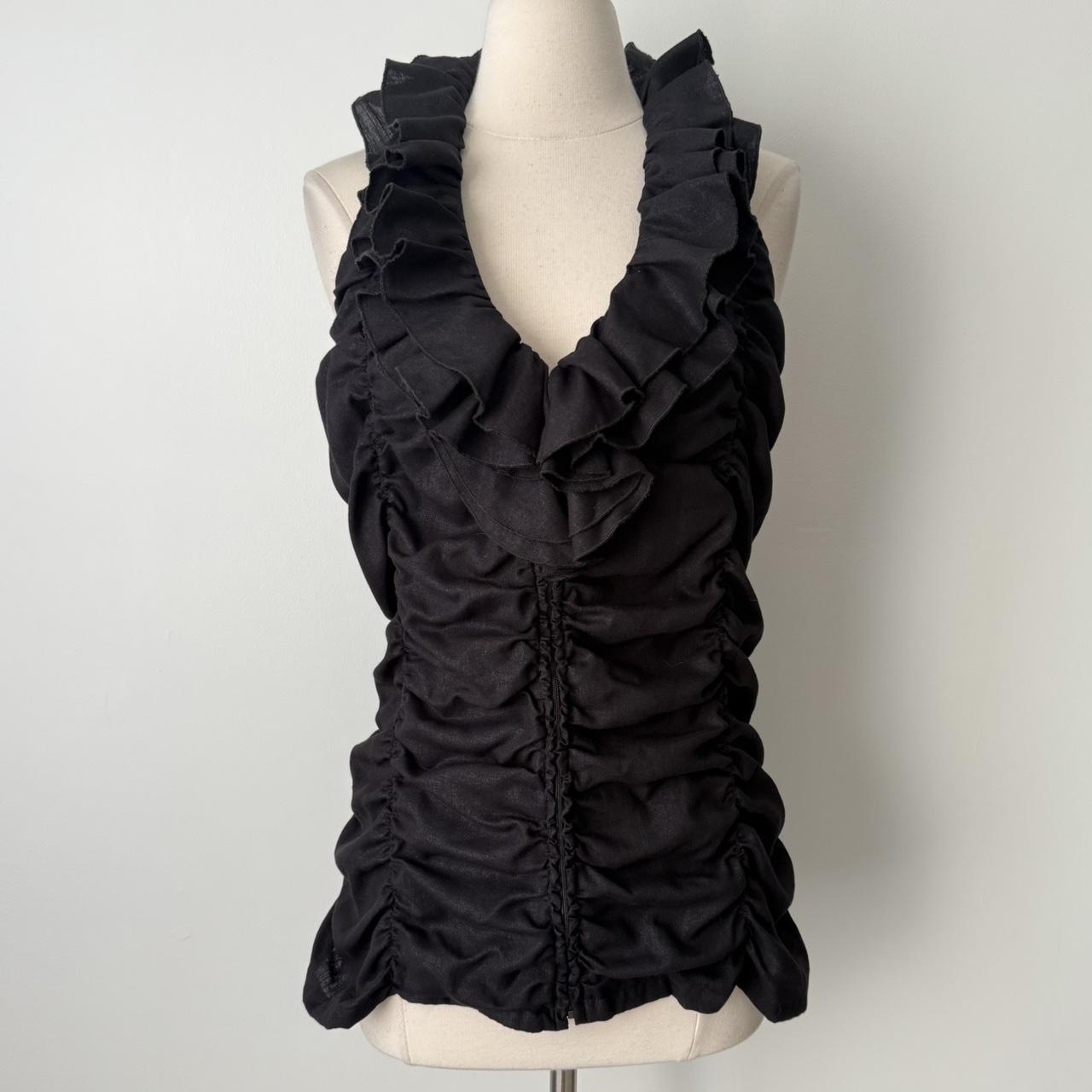 Boston Proper ruffle tiered halter top (18)