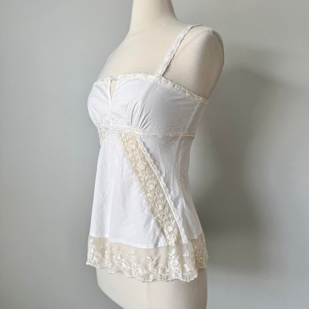 Guess coquette milkmaid cotton cami (XS)