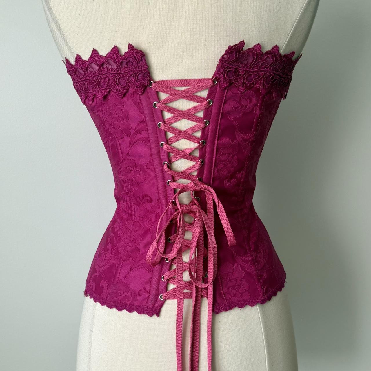 Frederick’s of Hollywood magenta corset (fits XS-S)