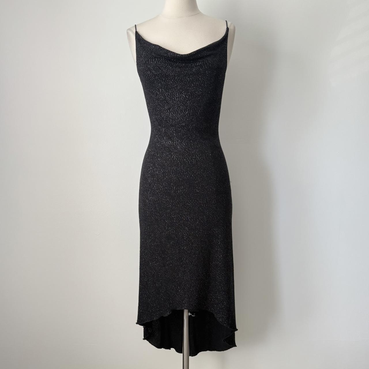 City Triangles sparkly cowl neck dress (M)