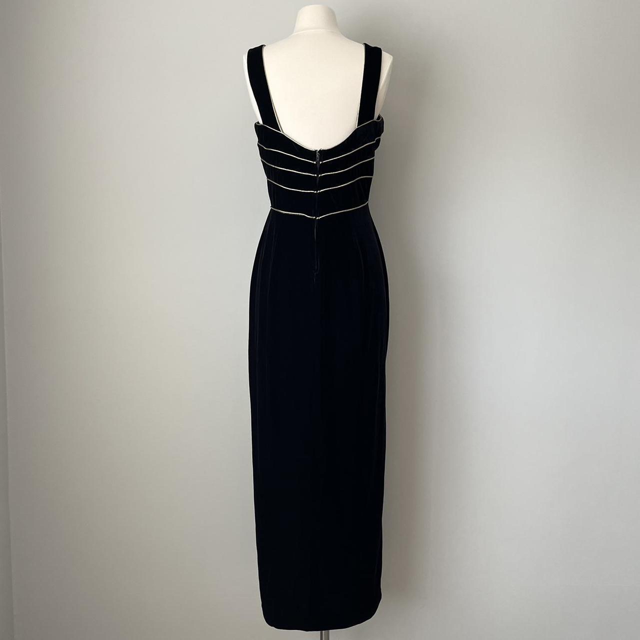 Betsy & Adam velvet maxi gown (14)