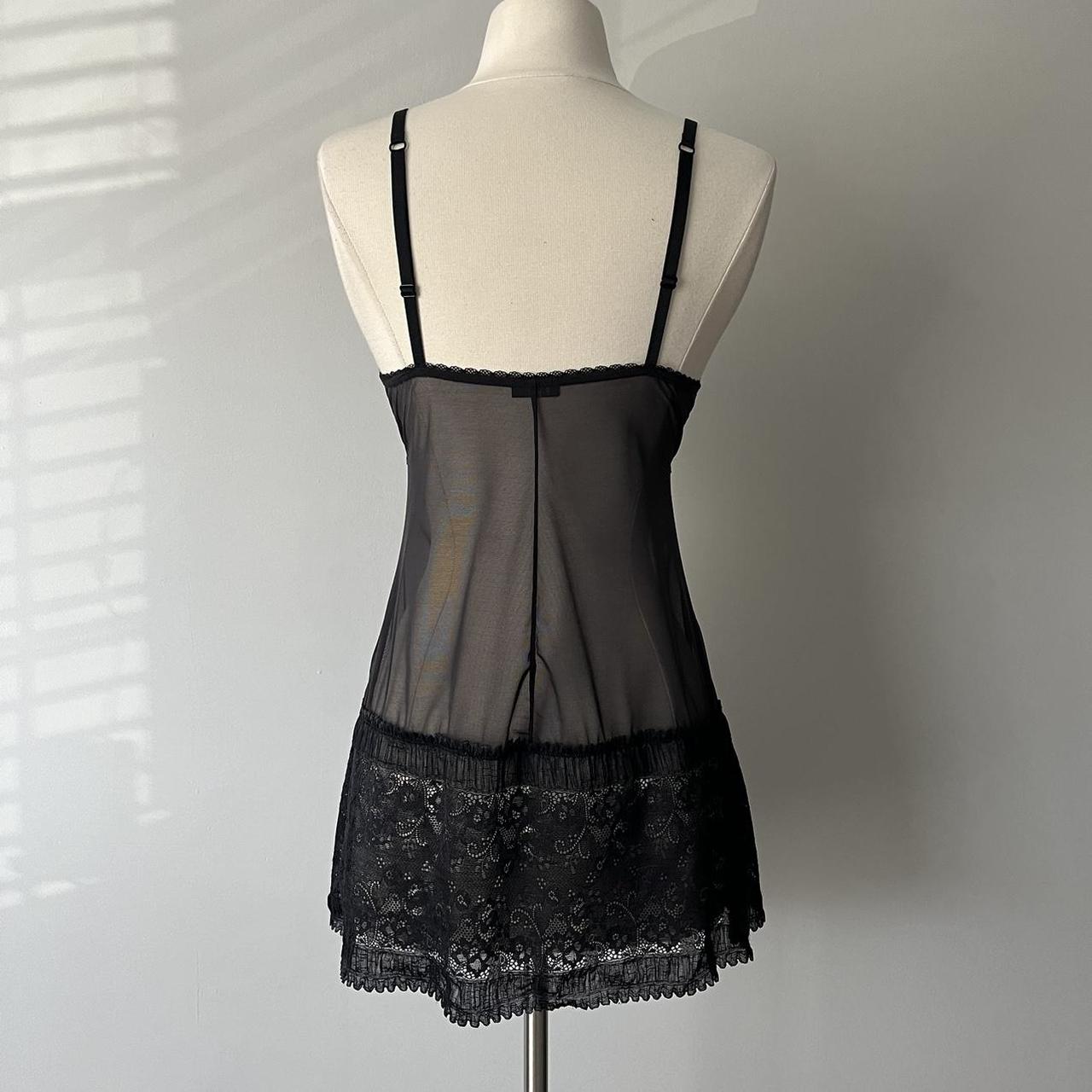 La Perla black mesh slip dress (2)