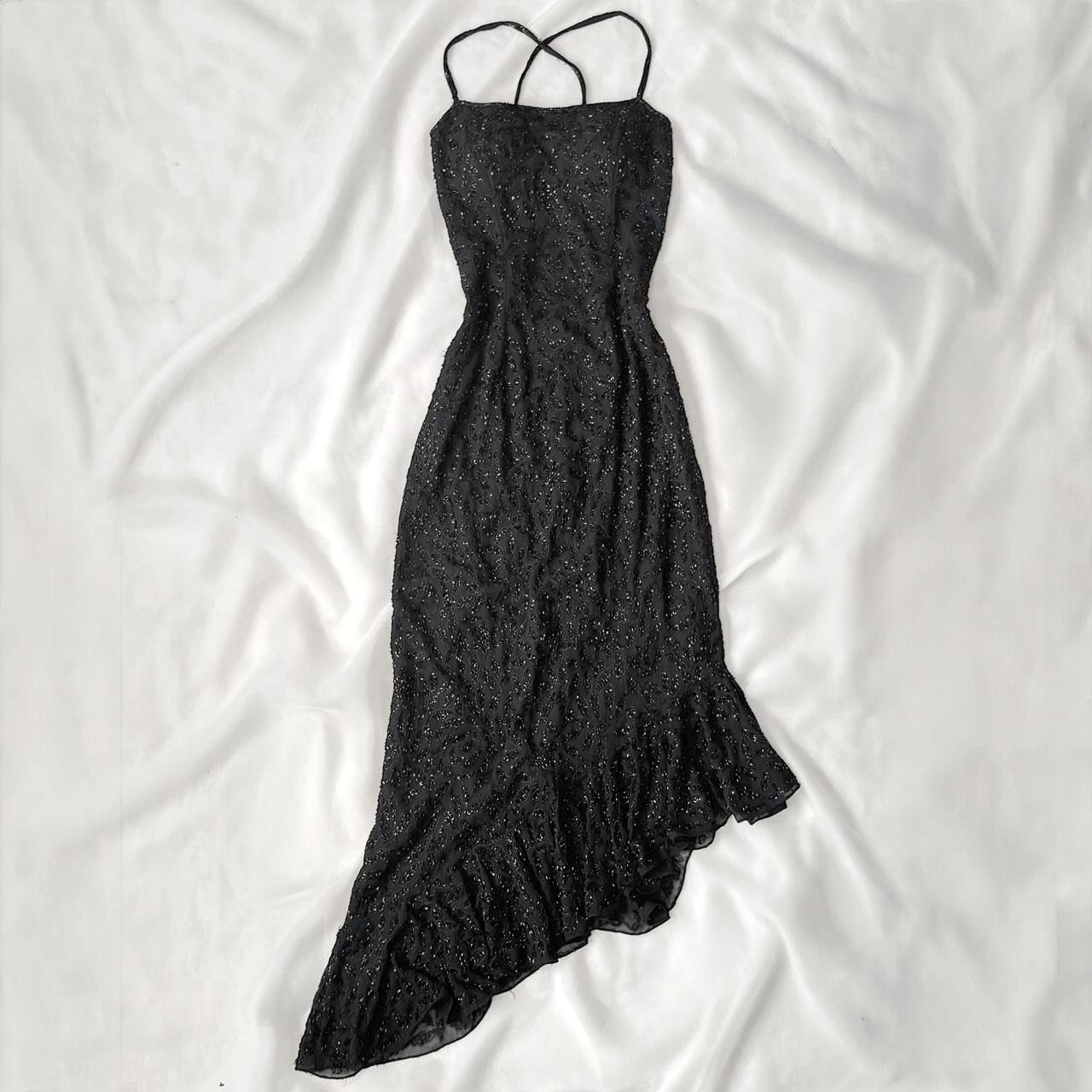 Caché silk floral beaded dress (XS)