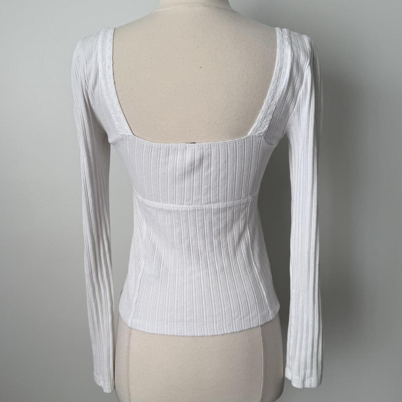 Free People ribbed milkmaid long sleeve (S)