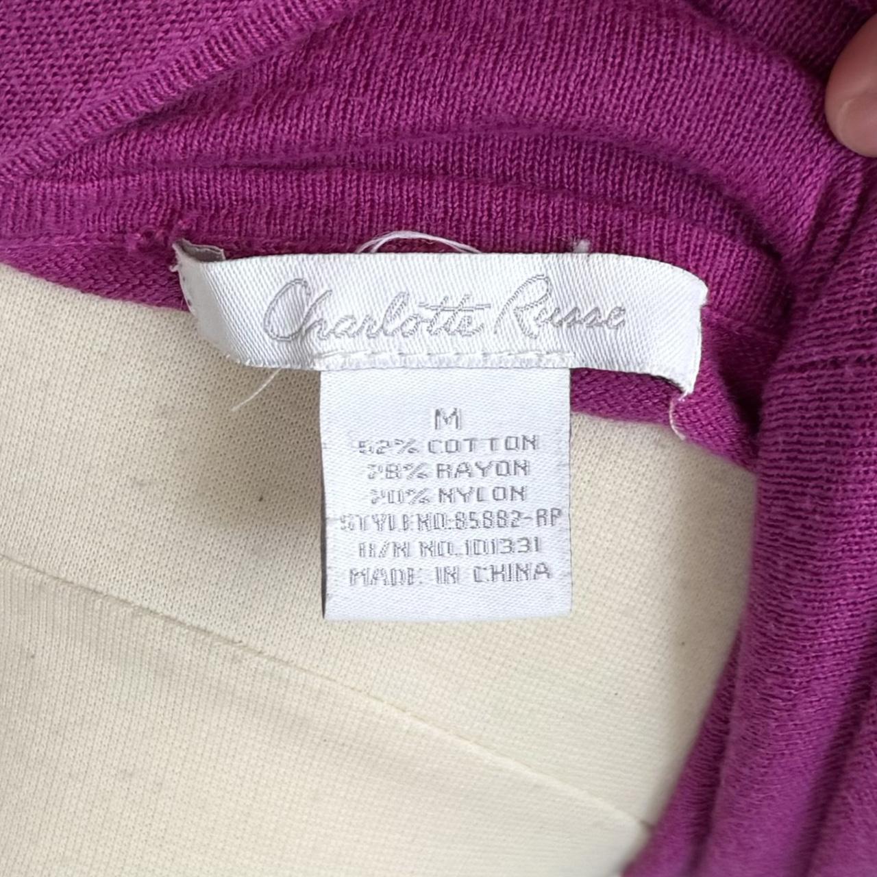 Charlotte Russe purple babydoll sweater (M)