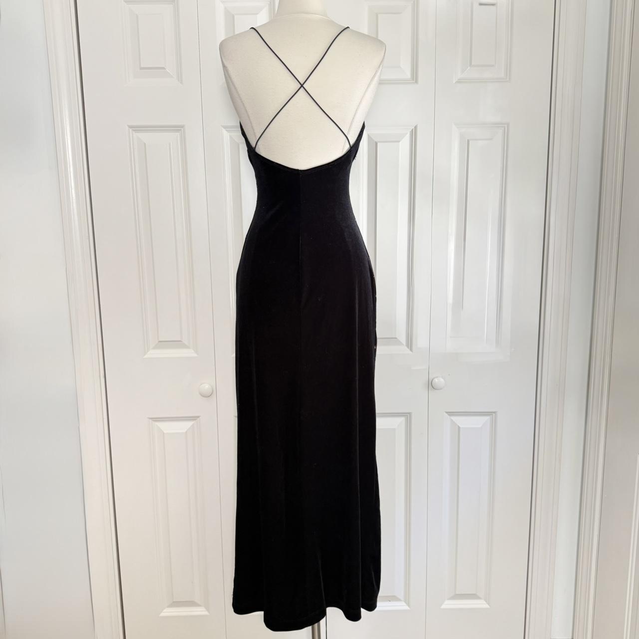 Rampage sparkly velvet maxi prom dress (S)