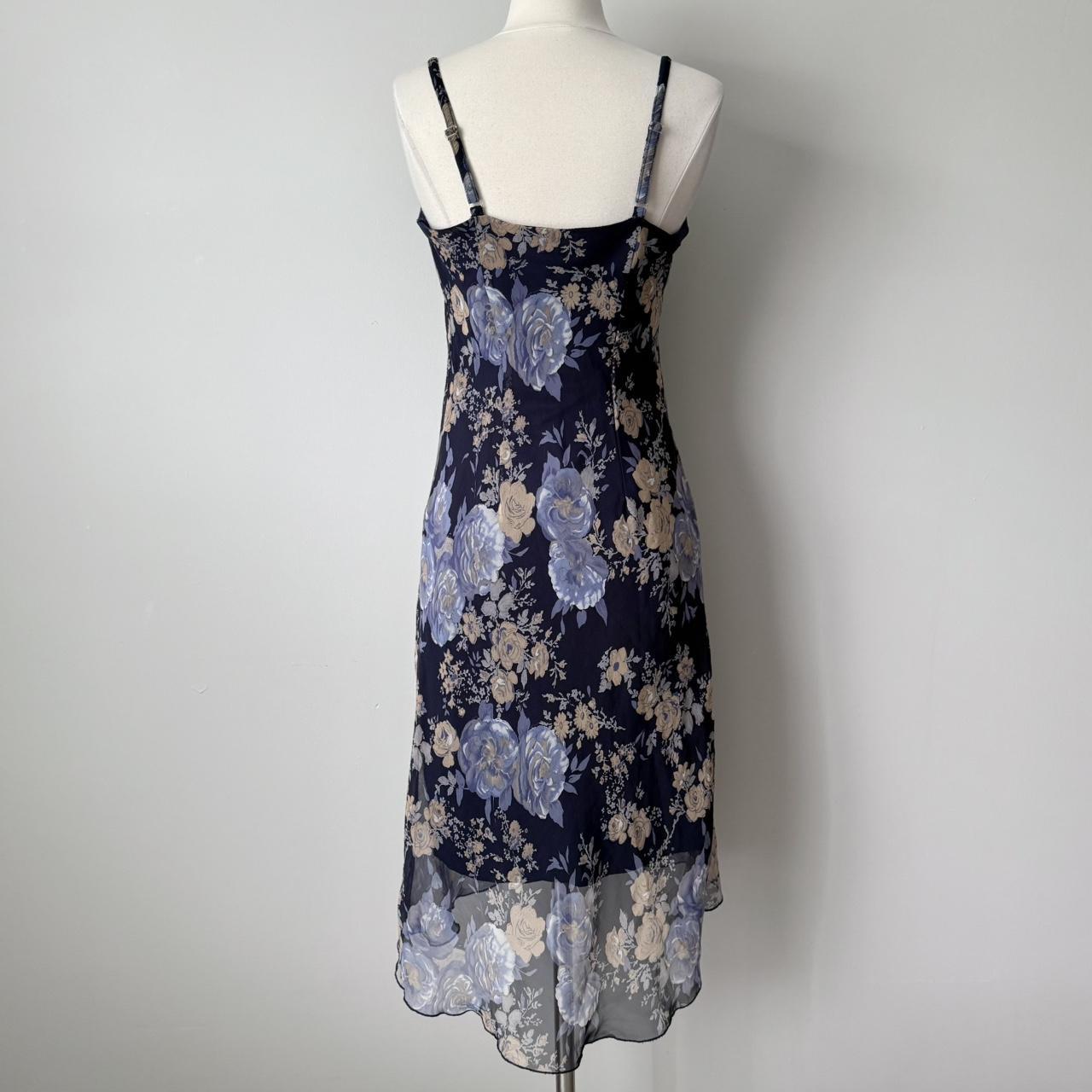 Believe chiffon cowl neck midi dress (4)