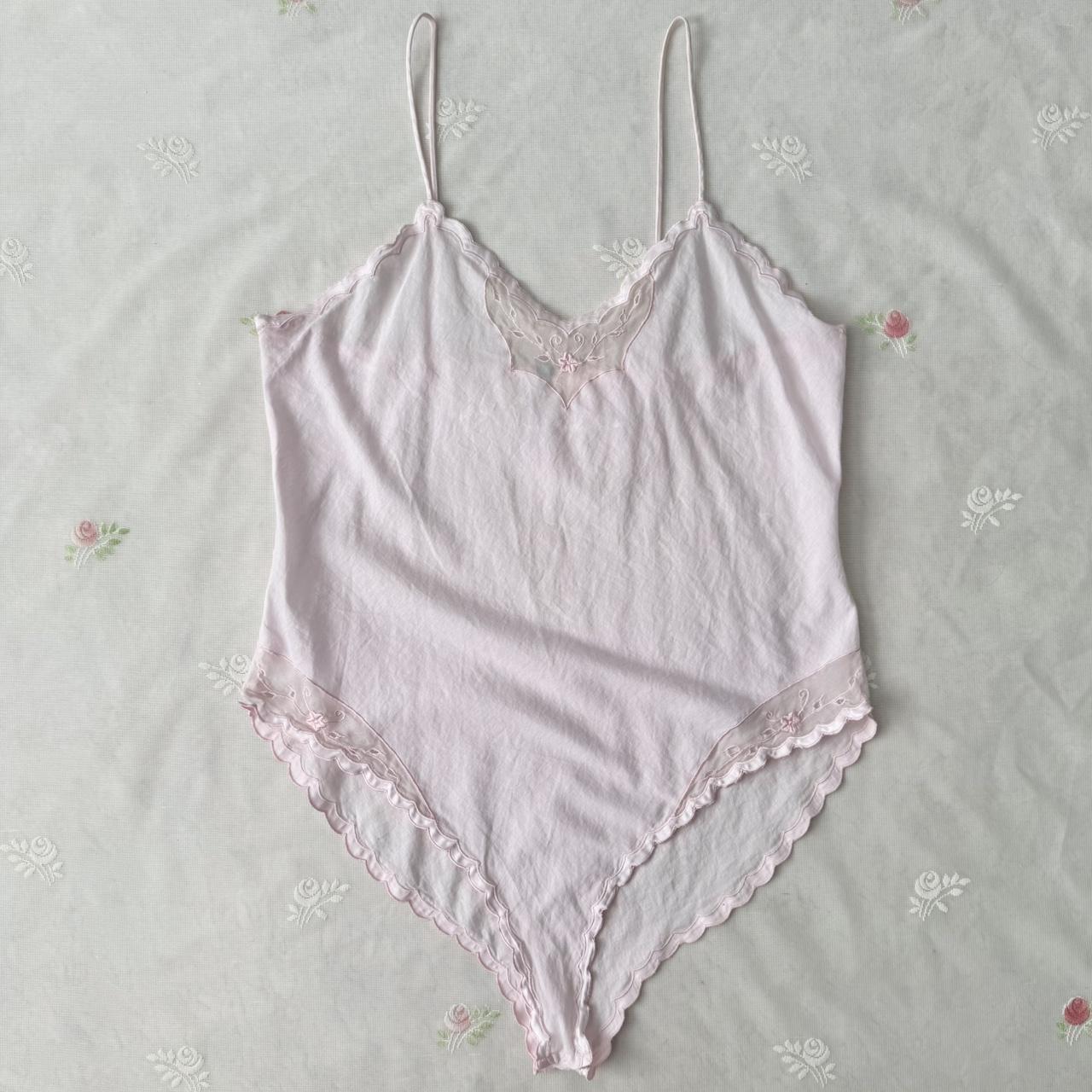 Victoria’s Secret vintage cotton bodysuit (L)