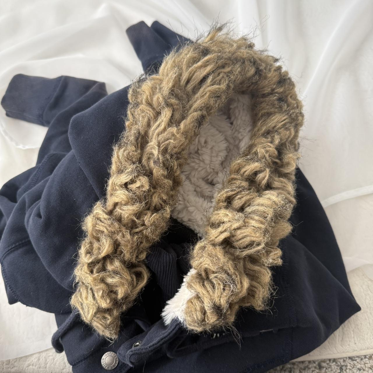 Abercrombie & Fitch fur trim jacket (L)