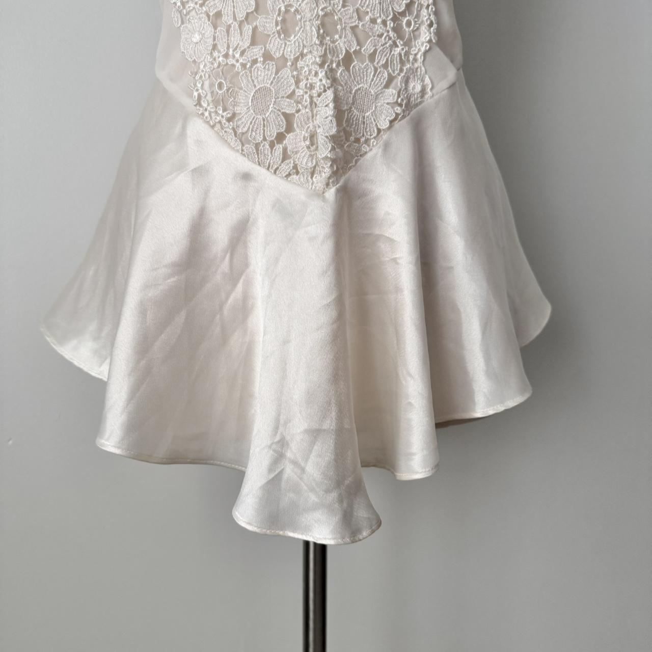 Flora Nikrooz satin chiffon slip dress (M)