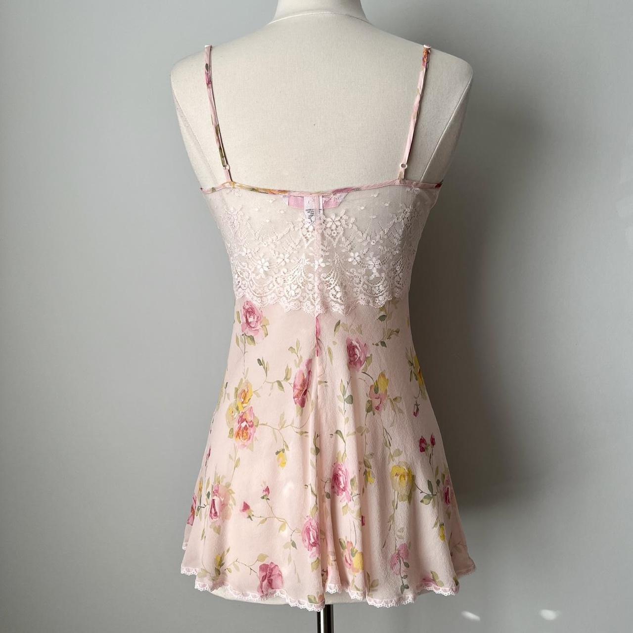 Victoria’s Secret floral silk slip dress (S)