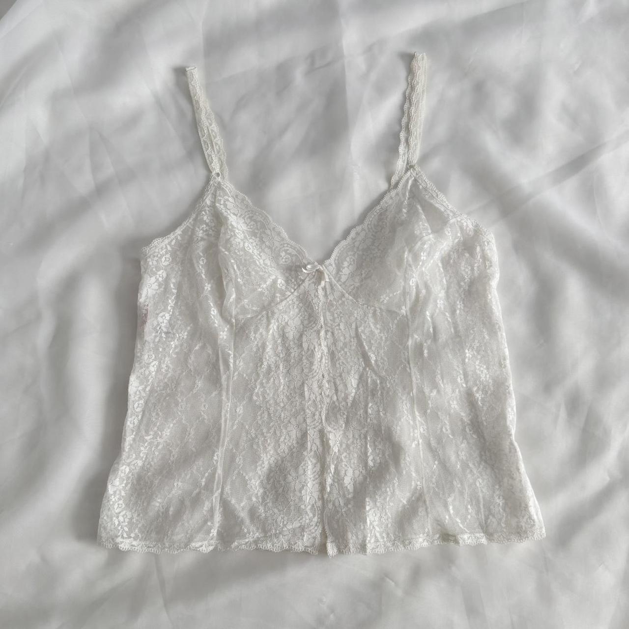 YSL vintage sheer lace cami (34/S)