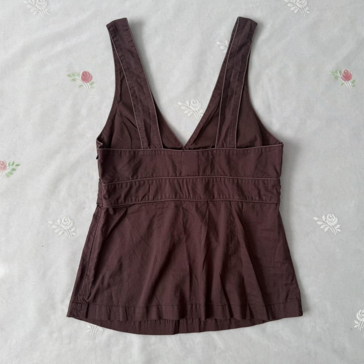 GAP brown babydoll tank top (XS)