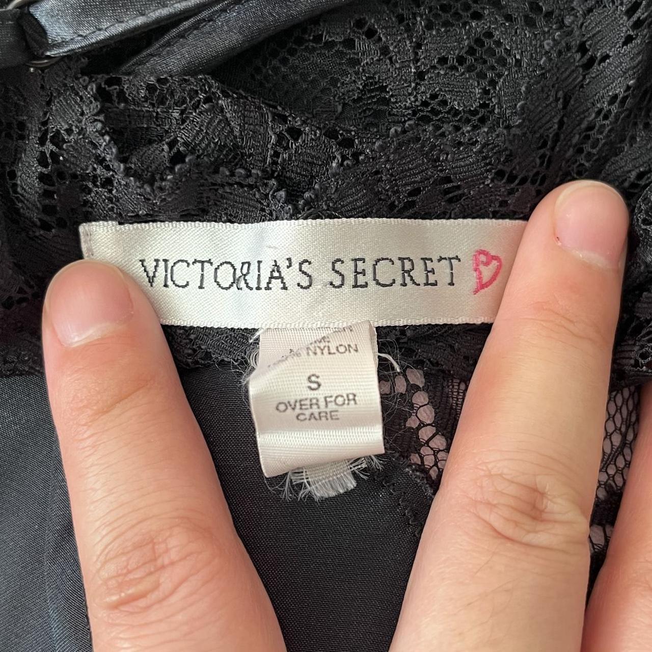 Victoria’s Secret black satin slip dress (S)