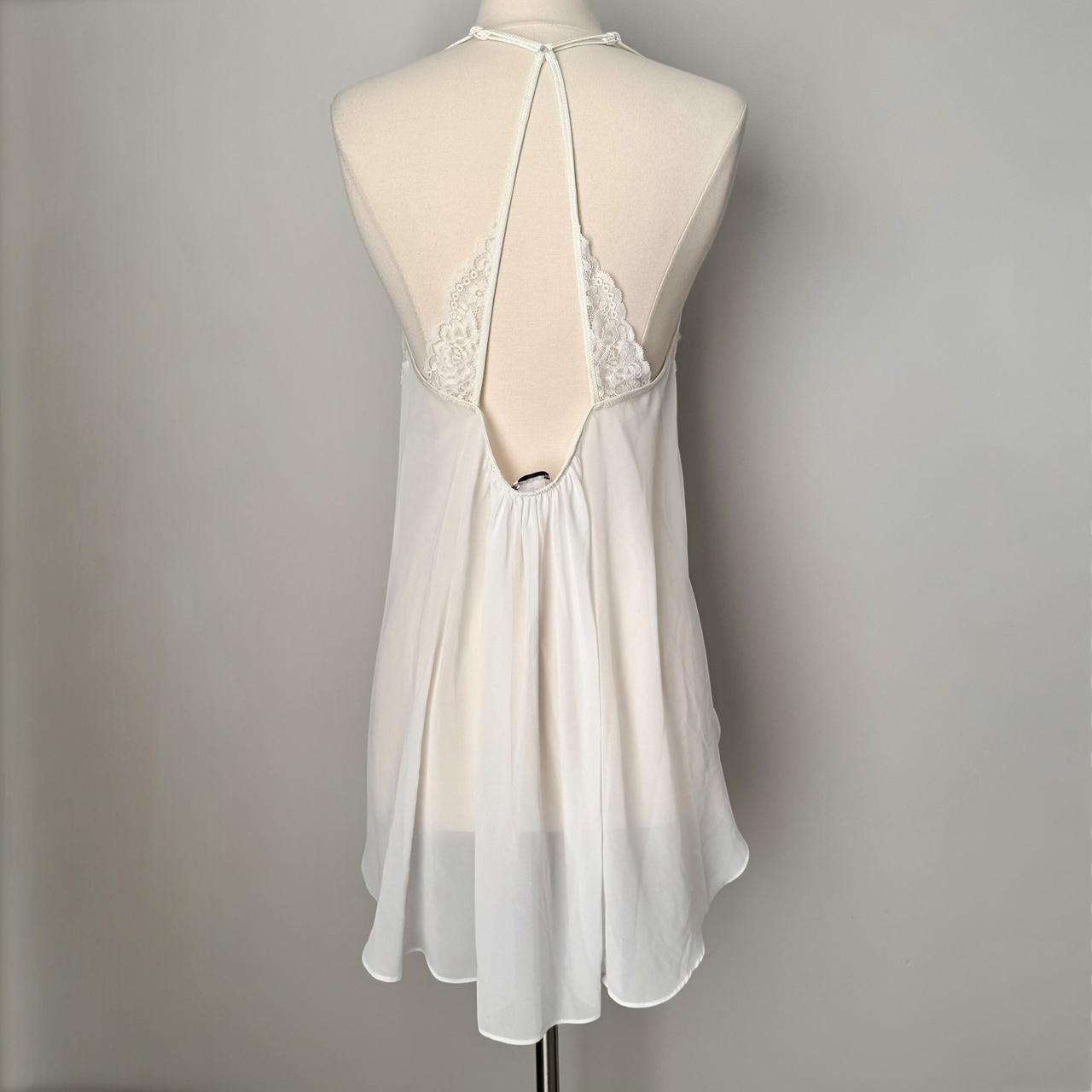 Linea Donatella lace chiffon slip dress (M)