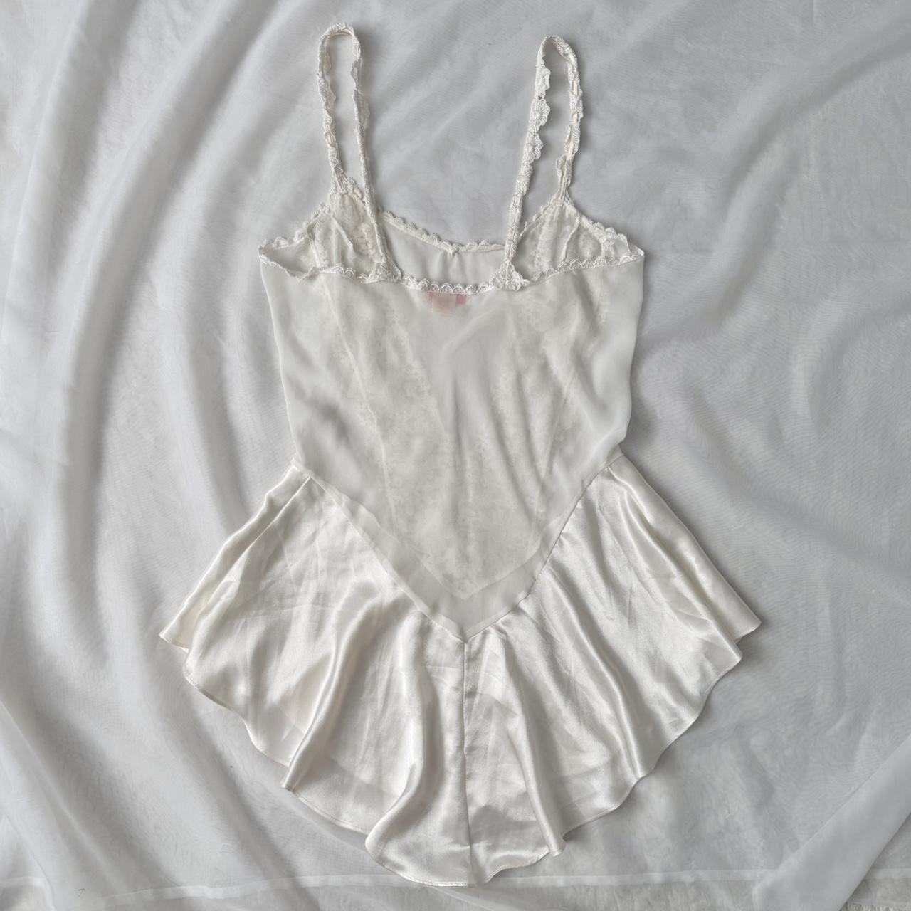 Flora Nikrooz satin chiffon slip dress (M)