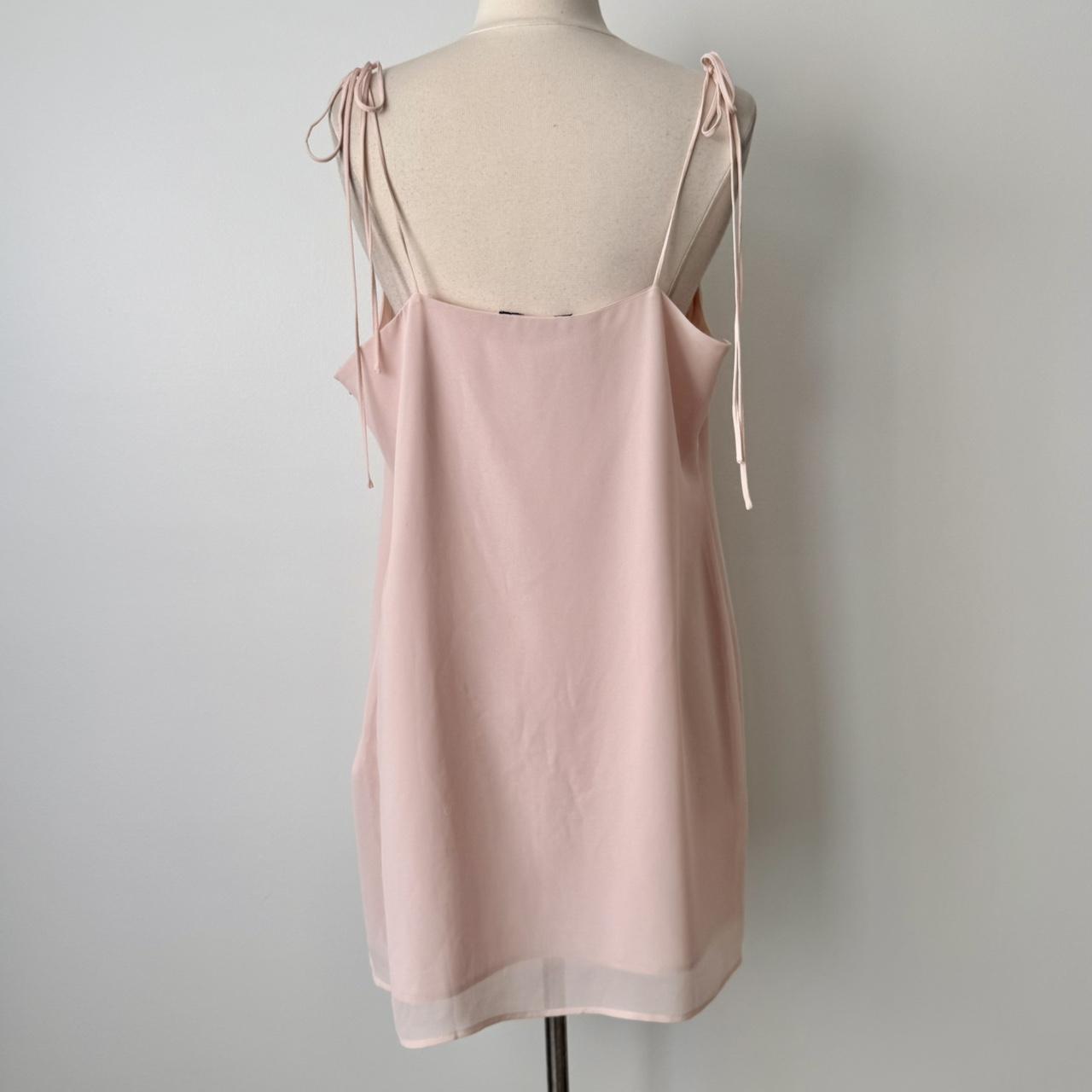 Coquette cowl neck chiffon dress (fits L)
