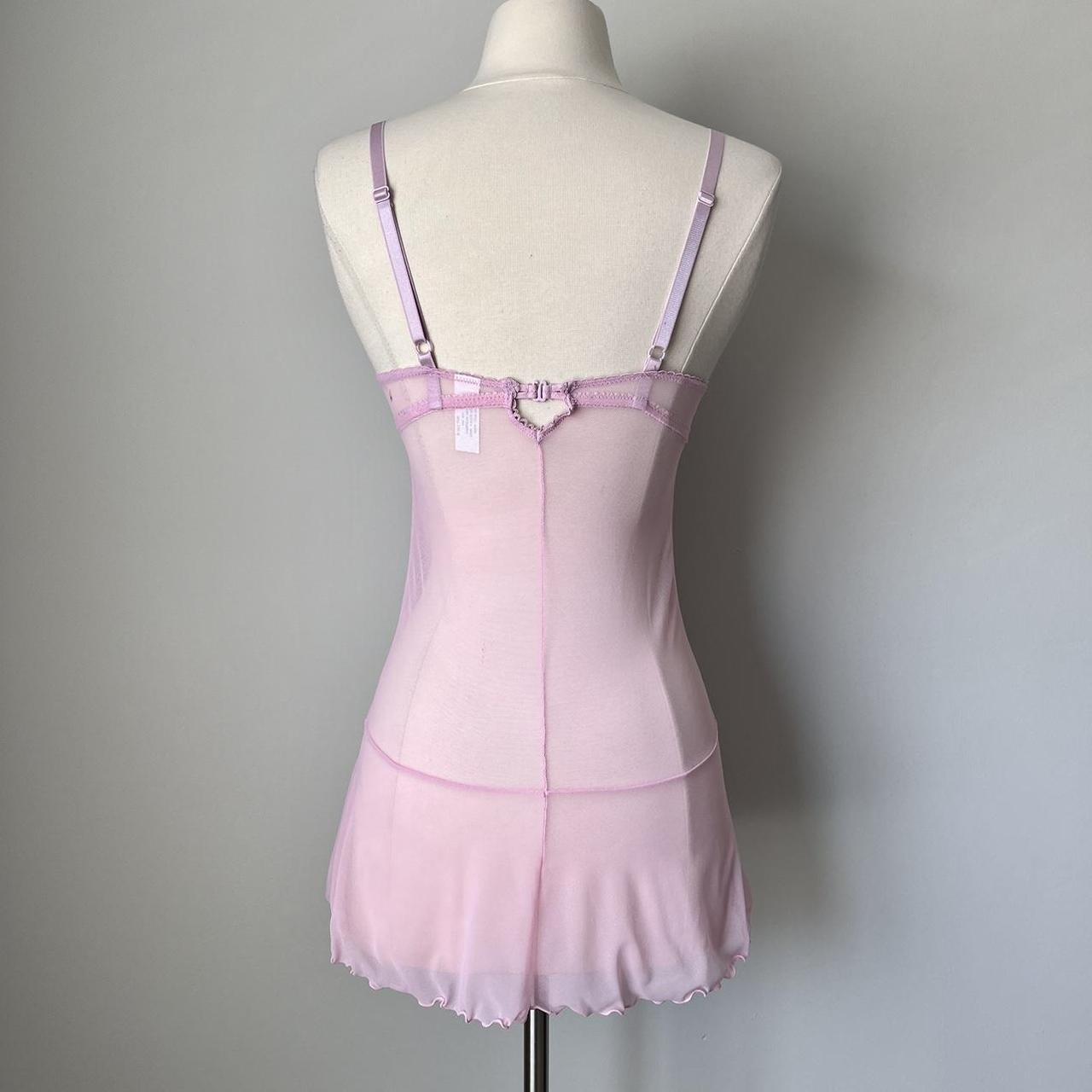 Pink lingerie slip dress (S)