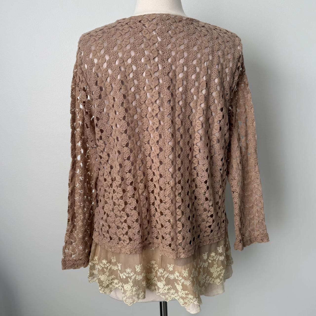 Lady Noir crocheted fairy sweater (fits XL)