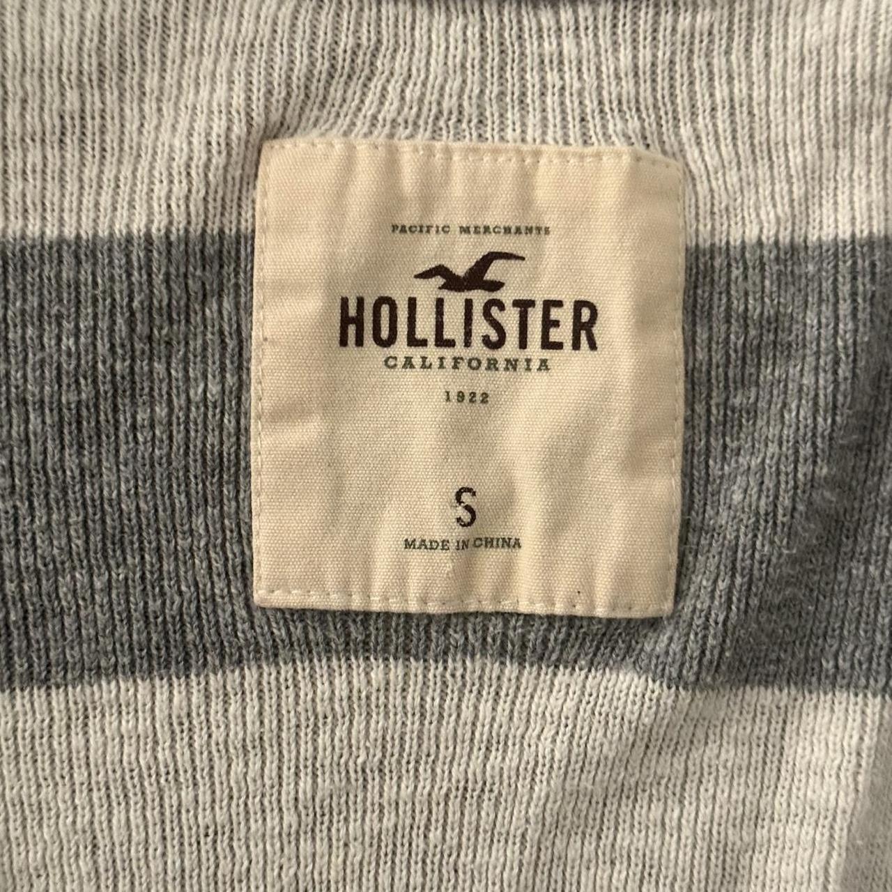 Hollister button up striped sweater (S)