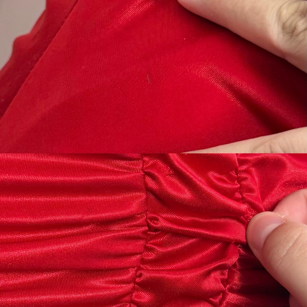 City Triangles satin ruched mini dress (S)
