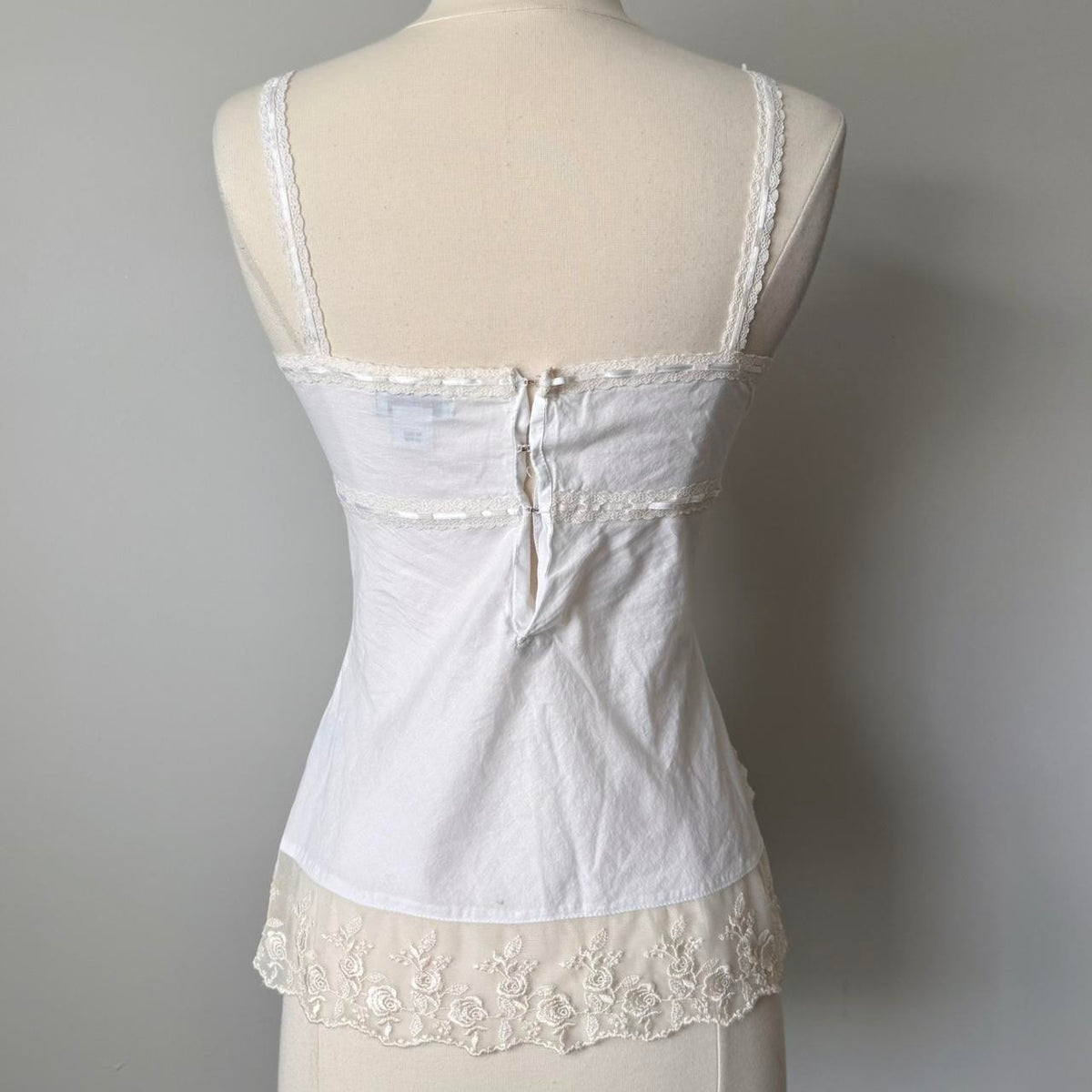 Guess coquette milkmaid cotton cami (XS)